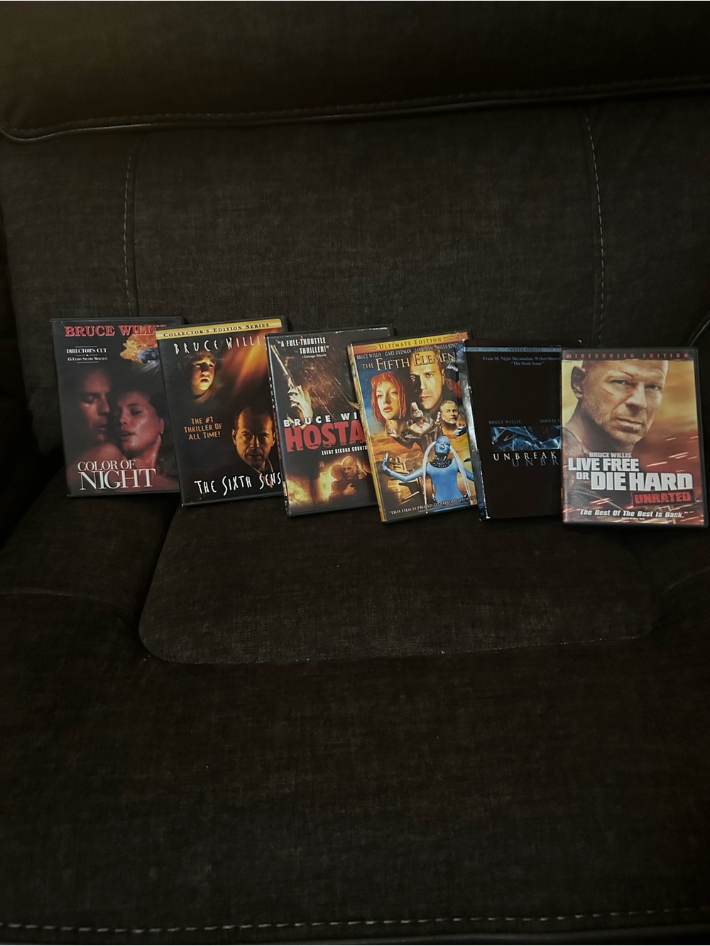 Bruce Willis 6 Pack Movie DVD Collection - Used in Good Condition